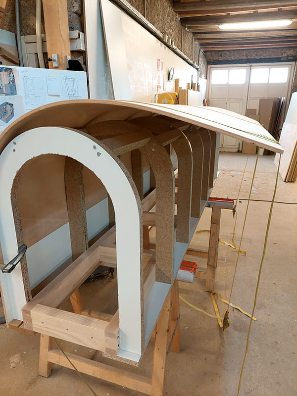 Fabrication habillage du tubage de cheminée