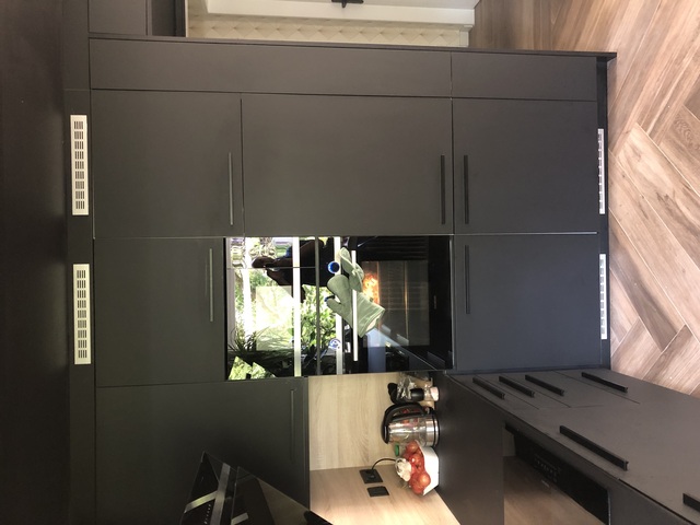 Cuisine en Perfect Sens mat et plan compact noir