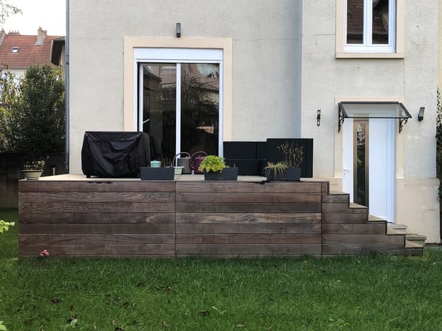 Terrasse cumaru vieilli