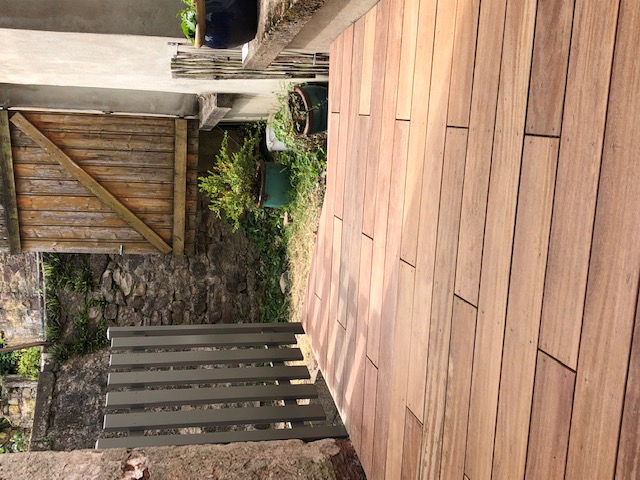 Terrasse en bois de Cumaru