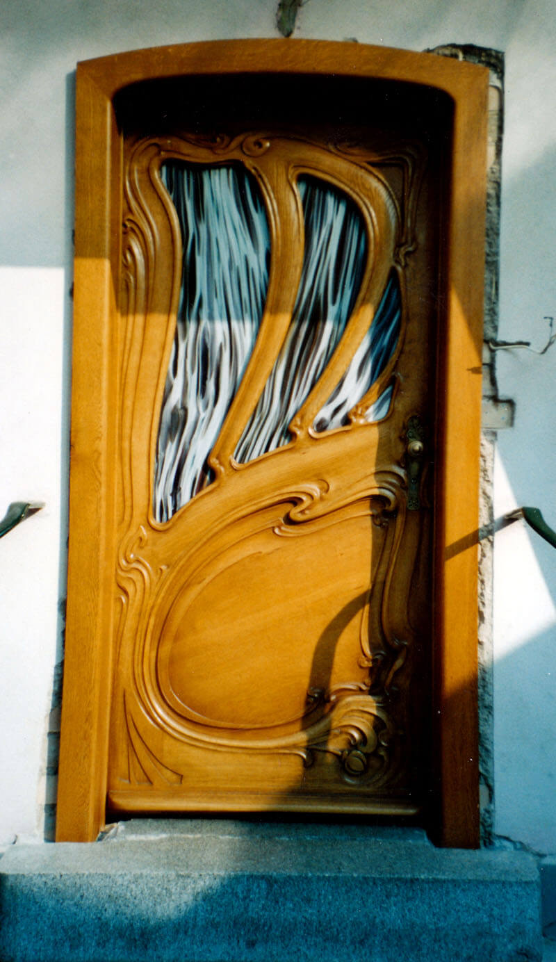 Porte d'entrée art nouveau