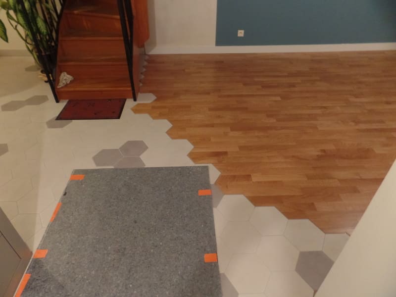 Pénétration carrelage et parquet
