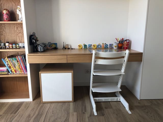 Détail d'un ensemble bureau