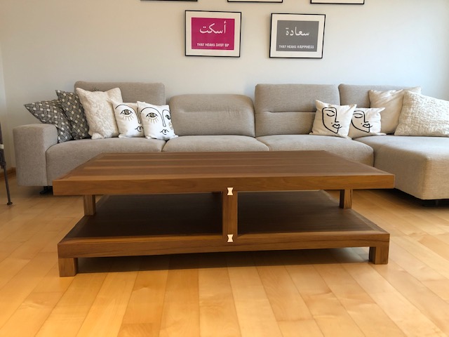 Table basse en Teck